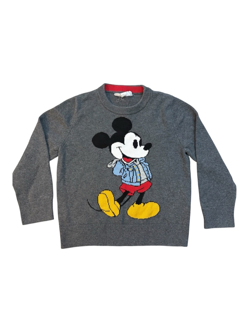 Baby Gap x Disney Mickey Mouse Knit Sweater 5T Grey